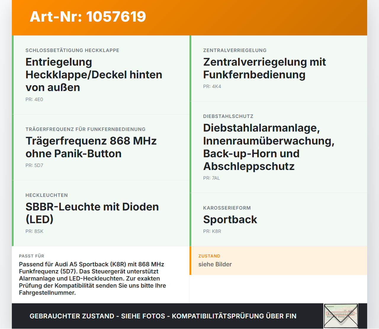 Audi Audi A5 8T 09-11 Bordnetzsteuergerät BCM2 Komfortsteuergerät Audi Audi A5 8T 09-11 20.04.2011 8K0907064CQ... Vorschau 3