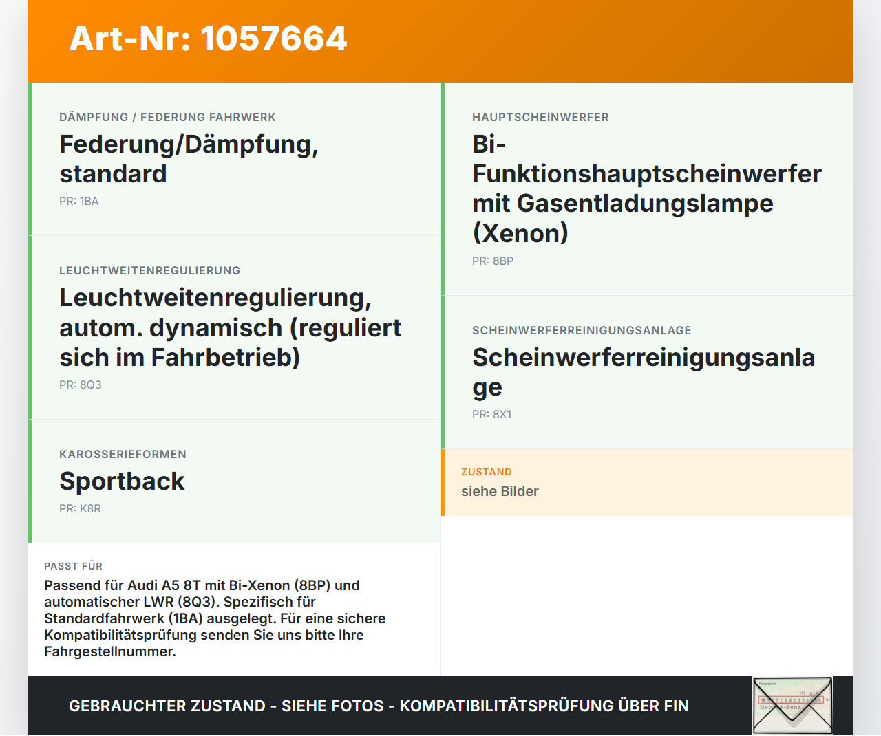 Audi Audi A5 8T 09-11 LWR Steuergerät SG Modul Audi Audi A5 8T 09-11 20.04.2011 8K5907357B 008379-18AB gebraucht Vorschau 3