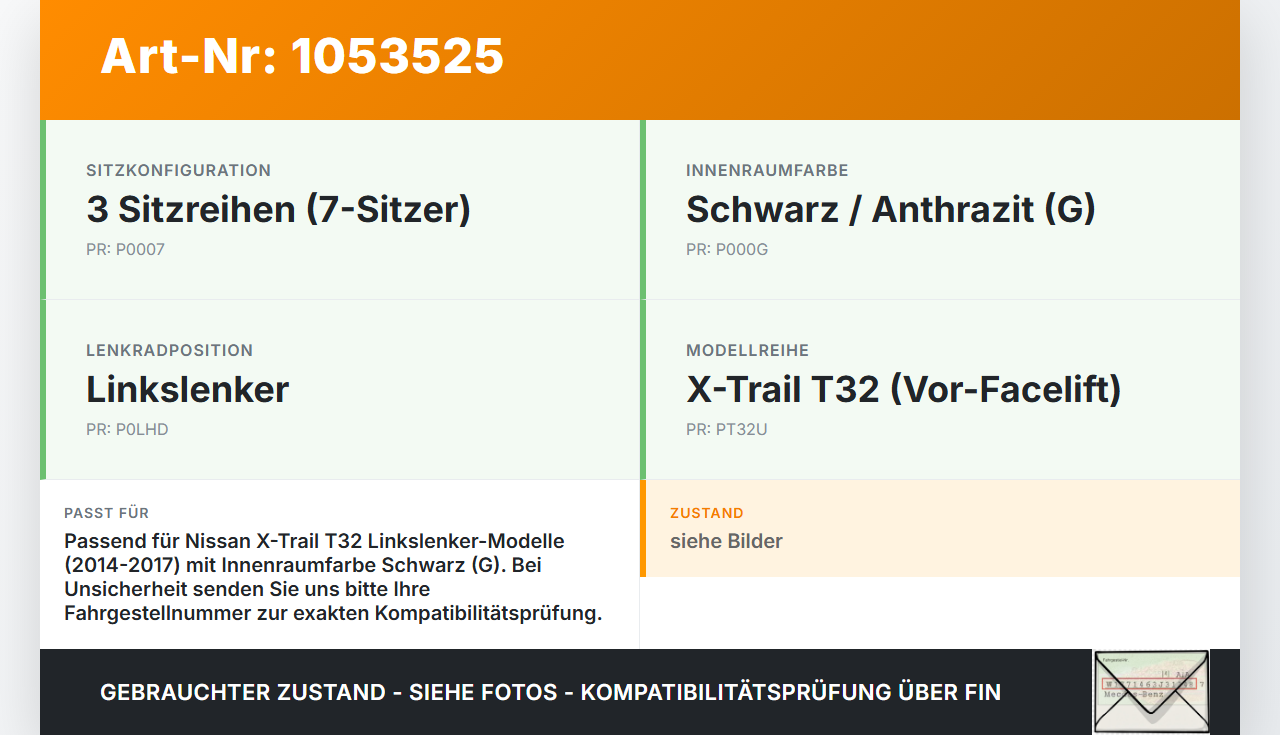 Nissan X-Trail T32 14-17 Hebel Entriegelung für Motorhaube Tankdeckel Nissan X-Trail T32 14-17 09.03.2015 gebraucht Vorschau 3