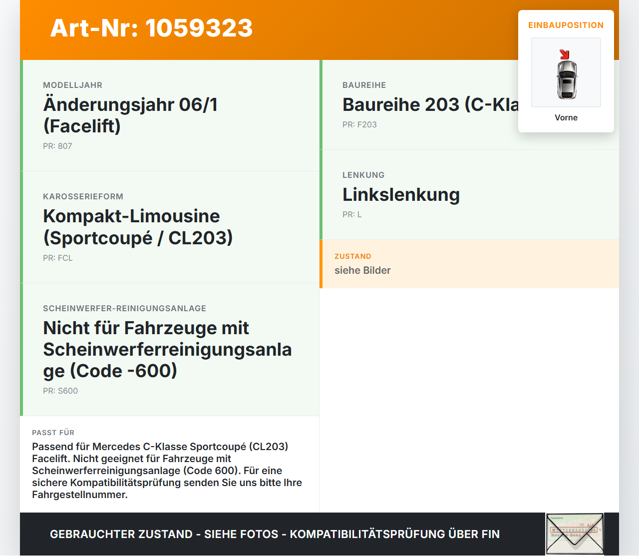 Mercedes CL203 C220 04-08 Stoßstangenträger Stoßfängerträger Querträger Vorne Mercedes CL203 C220 04-08 04.07.2006... Vorschau 3