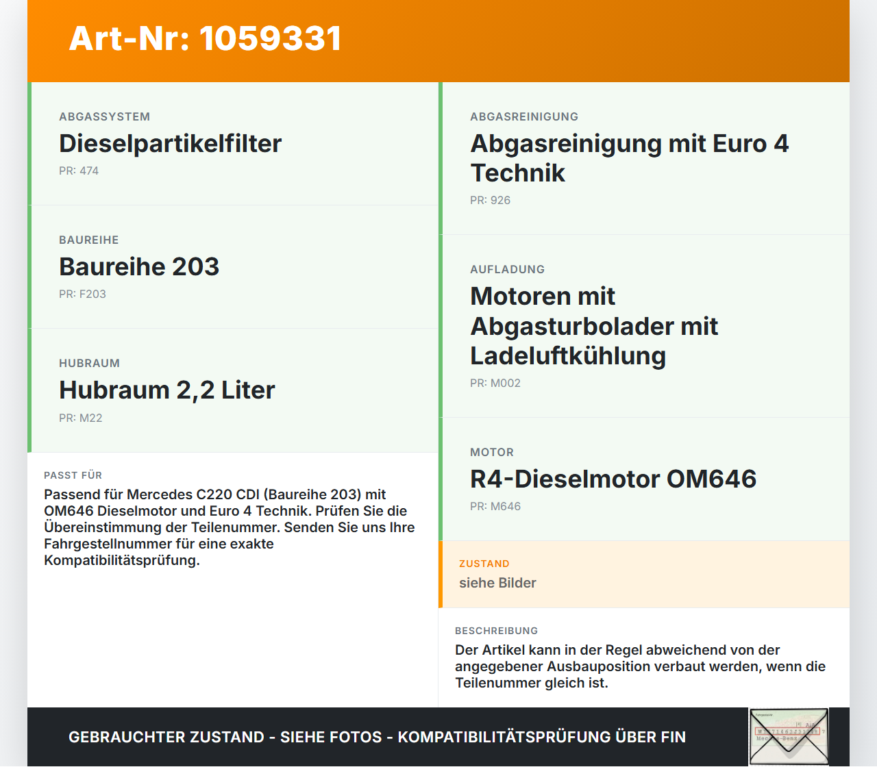 Mercedes CL203 C220 04-08 CDI 2,1 110KW Ansaugrohr Luftführung Luftansaugung Mercedes CL203 C220 04-08 04.07.2006... Vorschau 3