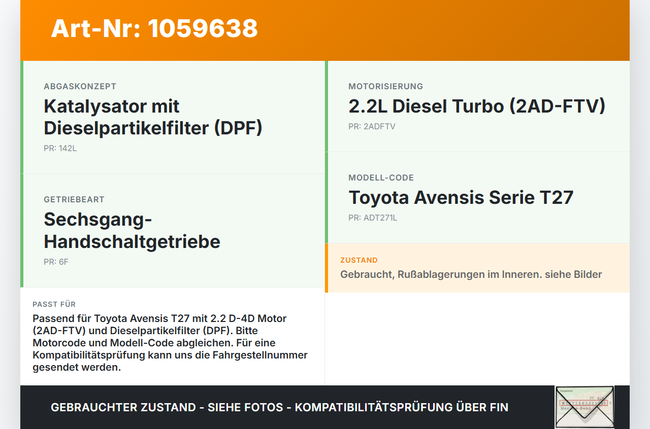 Toyota Avensis T27 08-11 2,2 110KW 2ADFTV Ansaugbrücke Ansaugkrümmer Toyota Avensis T27 08-11 07.09.2011 171010R020... Vorschau 3