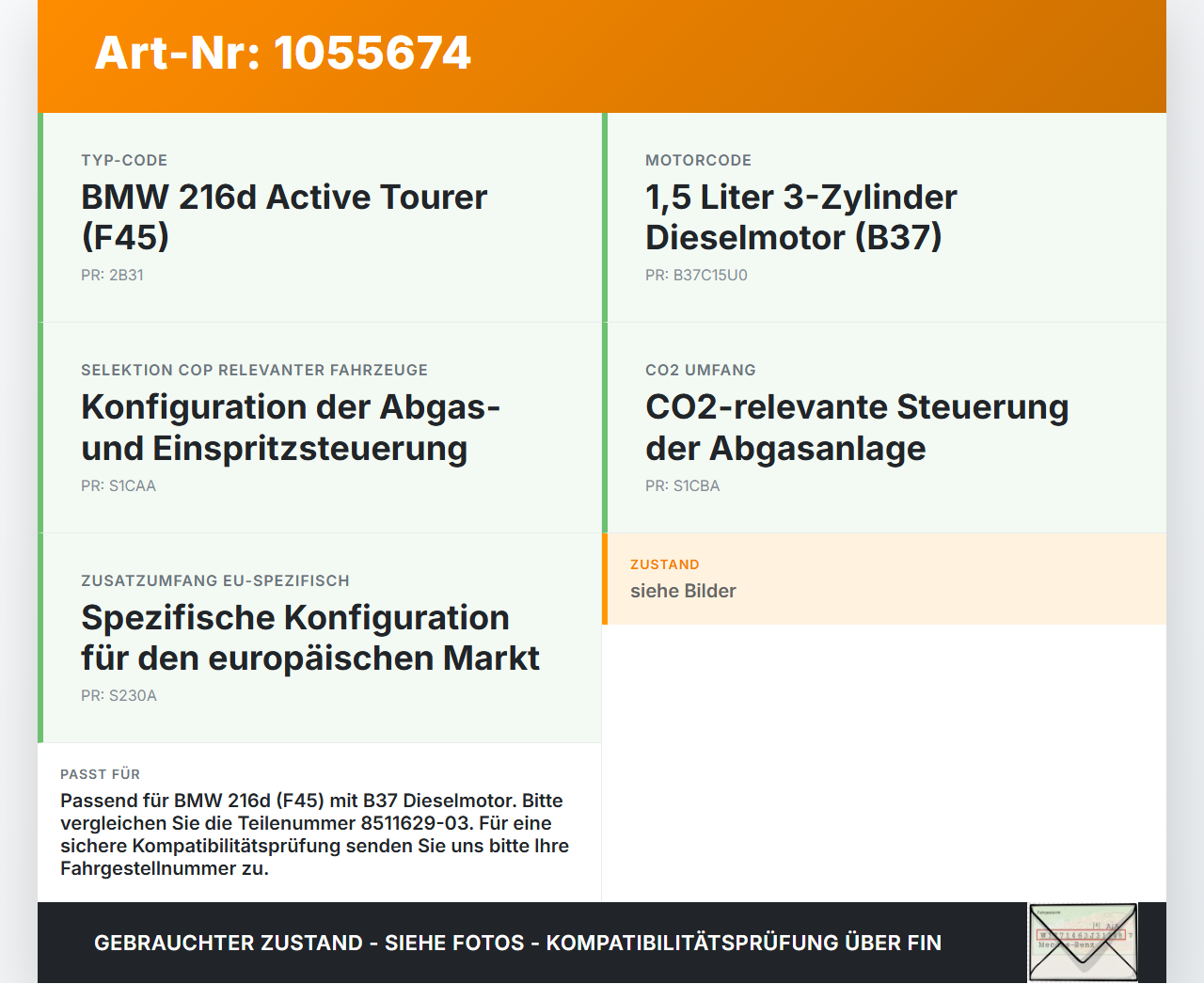 BMW F45 14-18 1,5 85KW Einspritzleiste Düsenstock für Einspritzanlage BMW F45 14-18 22.11.2017 8511629 13538511629... Vorschau 3