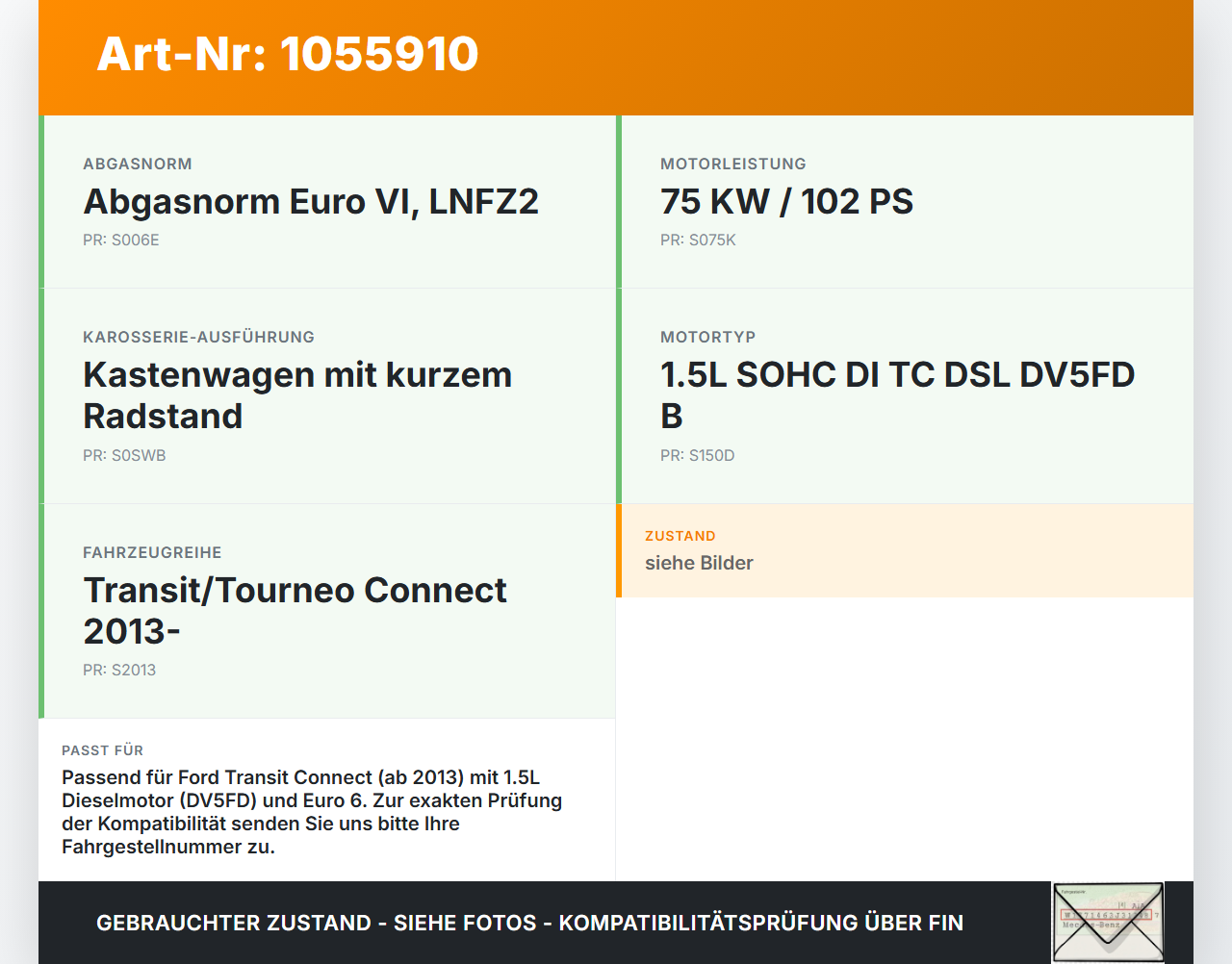 Ford Transit Connect 13-18 1,5 75KW Ladedruckbegrenzungsventil Magnetventil Ford Transit Connect 13-18 20.06.2017... Vorschau 3