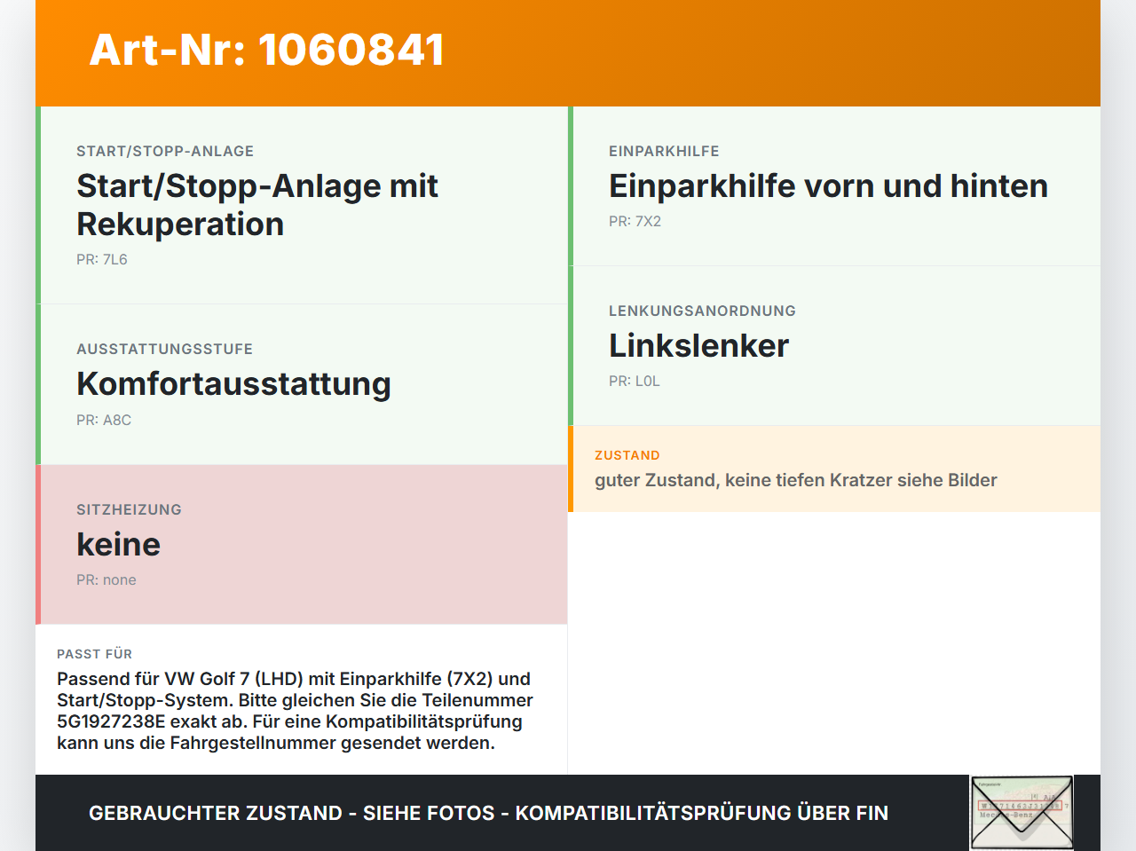 VW Golf 7 VII 5G 12-17 Schaltern Taster PDC Off Einparkhilfe VW Golf 7 VII 5G 12-17 22.11.2013 5G1927238E 10097405... Vorschau 3