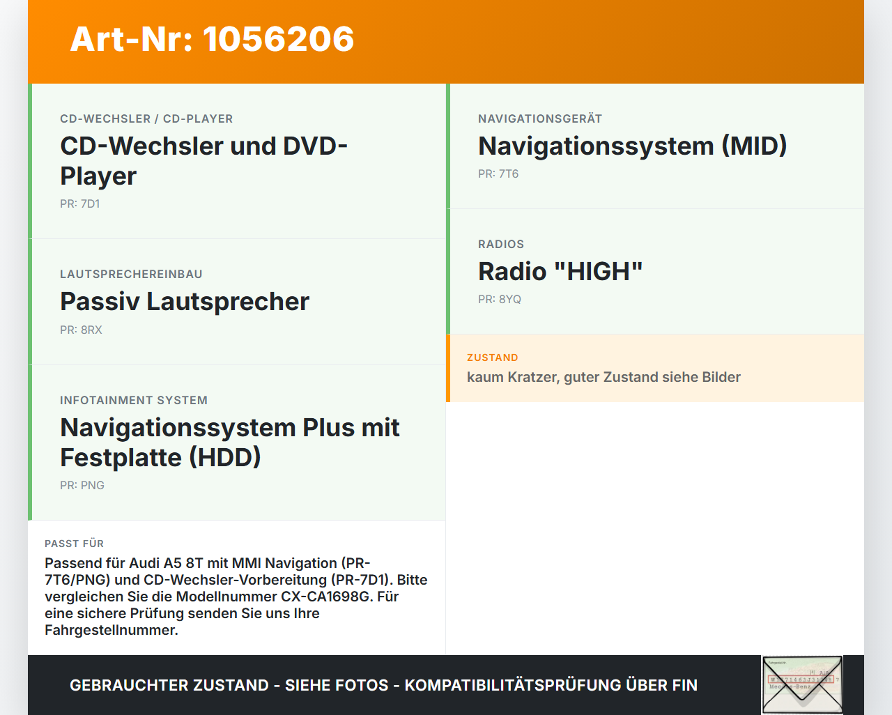 Audi A5 8T 07-12 Original CD Wechsler Player CD Magazin Audi A5 8T 07-12 04.12.2008 4E0057110H 4E0035110A... Vorschau 3
