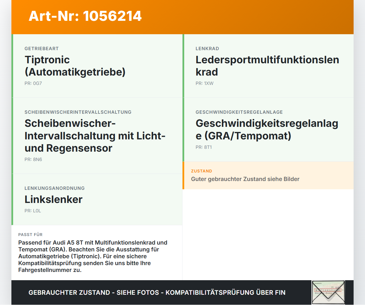 Audi A5 8T 07-12 Airbag Schleifring Wickelfeder Rückstellring Audi A5 8T 07-12 04.12.2008 8K0953568G 04303711-14... Vorschau 3