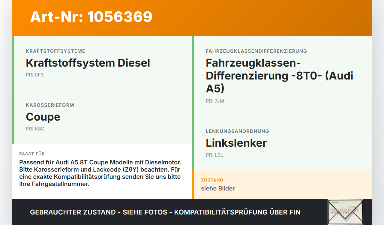 Audi A5 8T 07-12 Tankdeckel Verschluss Tankverschluss Audi A5 8T 07-12 04.12.2008 8K0201550B gebraucht Vorschau 3
