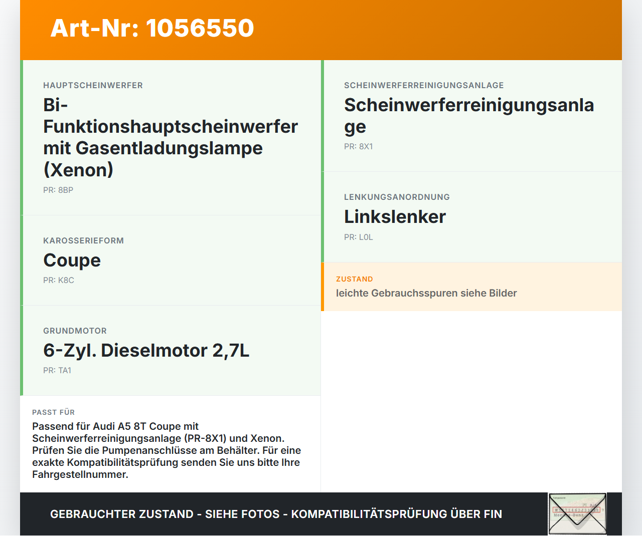 Audi A5 8T 07-12 TDI 2,7 140KW Xenon Waschwasserbehälter Wasserbehälter mit Einfüllstutzen Audi A5 8T 07-12... Vorschau 3