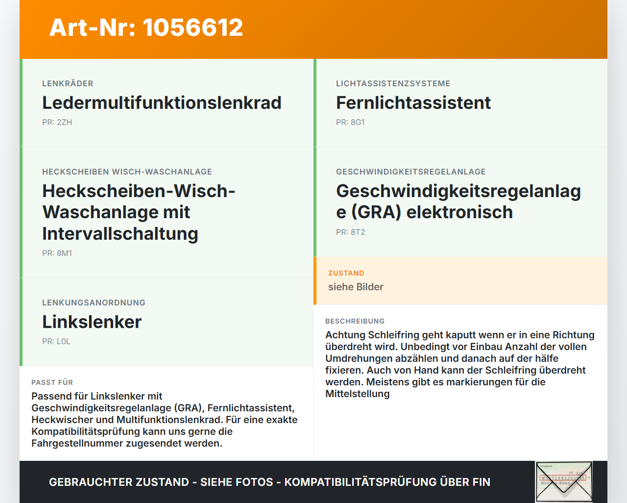Skoda Octavia III 5E 17-20 Lenkstockschalter Blinker Wischer Kombischalter Skoda Octavia III 5E 17-20 17.06.2019... Vorschau 3