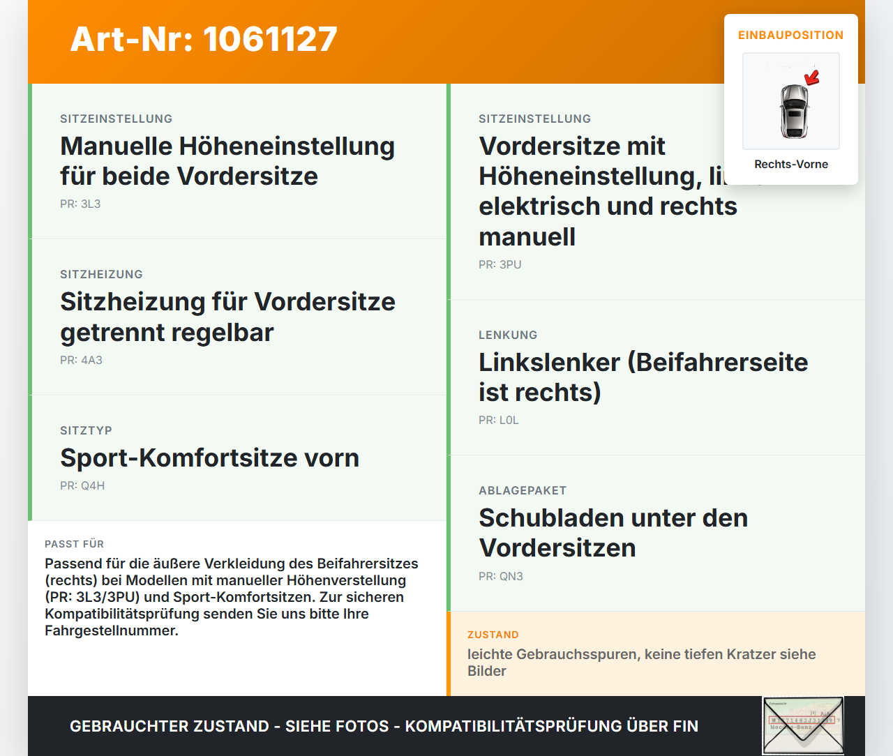 VW Golf 7 VII 5G 12-17 3 Türer Blende Innen Verkleidung für Beifahrer Sitz Rechts Vorne Aussen VW Golf 7 VII 5G... Vorschau 3