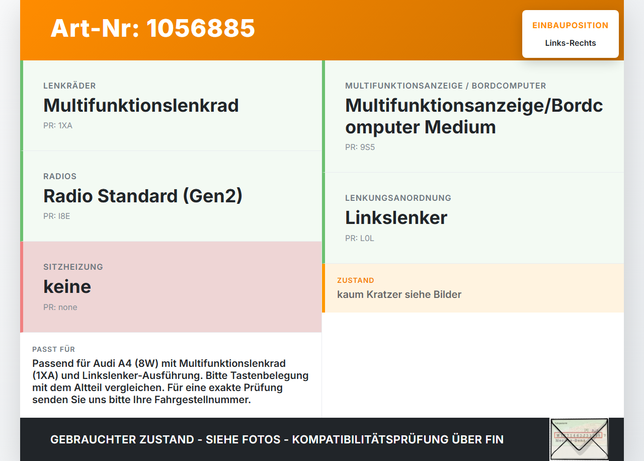 Audi A4 8W B9 15-19 Lenkradschalter Multifunktionstasten Schalter für Lenkrad Links und Rechts Audi A4 8W B9 15-19... Vorschau 3