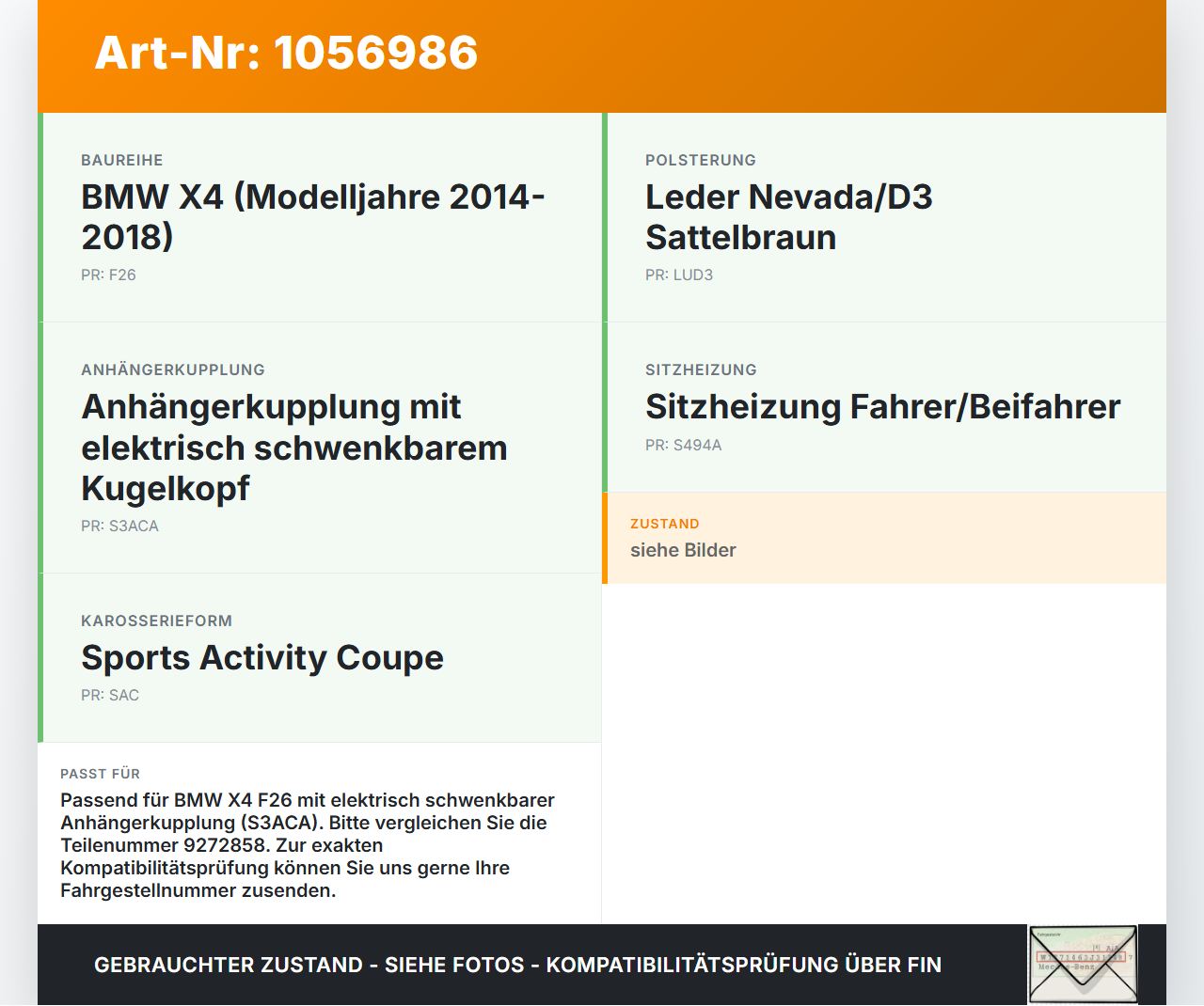 BMW X4 F26 14-18 Schalter für AHK Ausfahr- Schwingfunktion BMW X4 F26 14-18 08.04.2016 9272858 61319272858... Vorschau 3