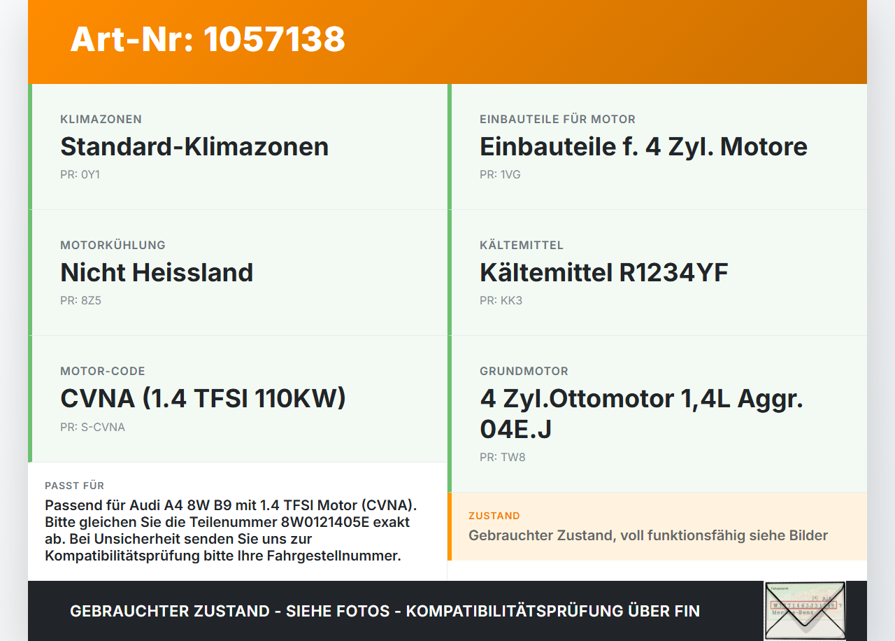 Audi A4 8W B9 15-19 TFSI 1,4 110KW Ausgleichsbehälter für Kühlmittel Audi A4 8W B9 15-19 08.08.2017 8W0121405E gebraucht Vorschau 3
