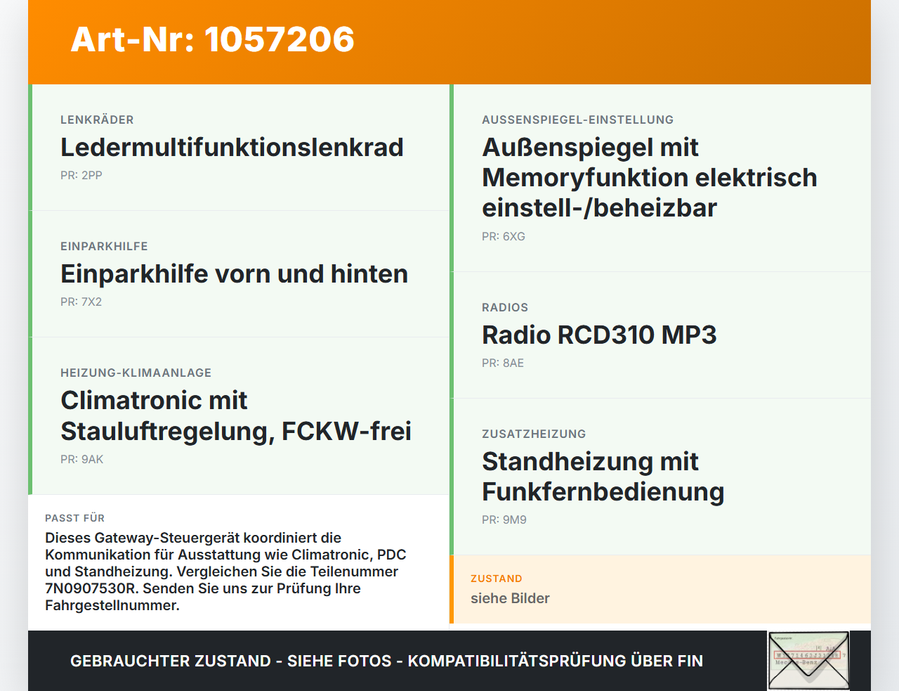 VW Golf VI 6 09-13 Steuergerät ECU Modul Gateway SG VW Golf VI 6 09-13 15.10.2012 7N0907530R 5WG50027 gebraucht Vorschau 3
