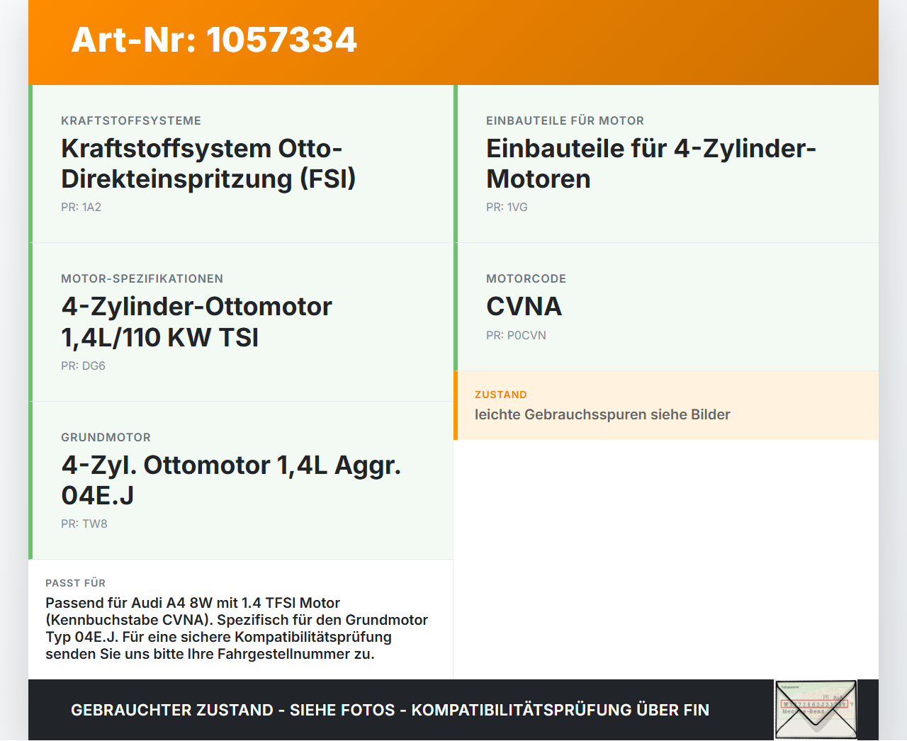 Audi A4 8W B9 15-19 TFSI 1,4 110KW CVNA Riemenscheibe für Nockenwelle Audi A4 8W B9 15-19 08.08.2017 04E109111M... Vorschau 3