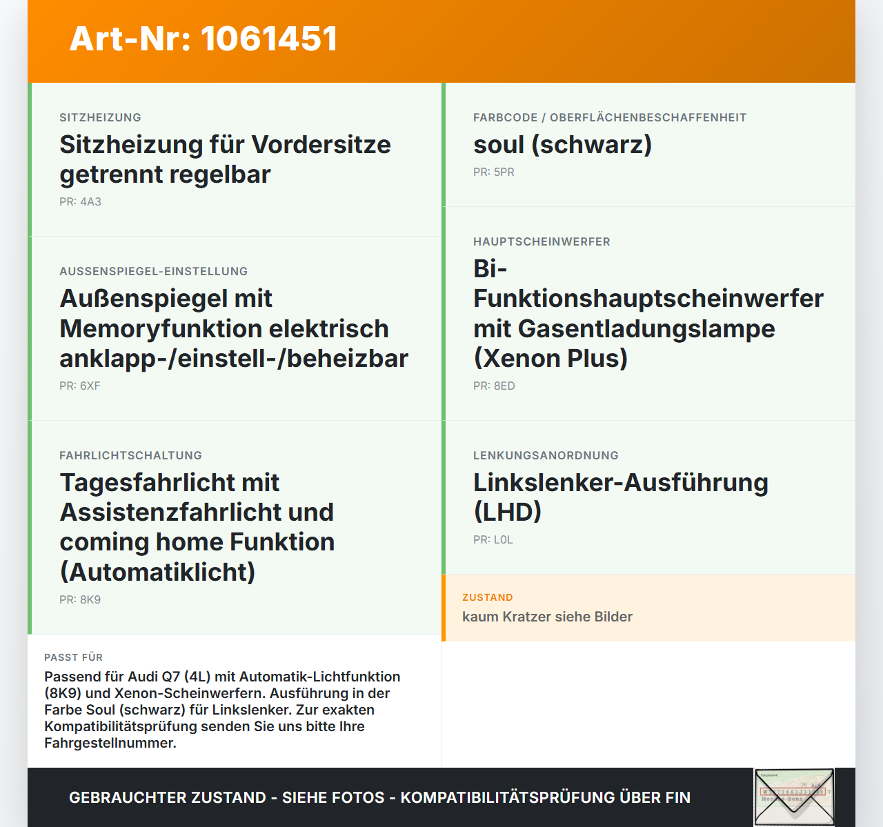 Audi Q7 4L 05-09 Lichtschalter Schalter automatisch Soul Audi Q7 4L 05-09 26.06.2007 4F1941531E 4F1941531D gebraucht Vorschau 3