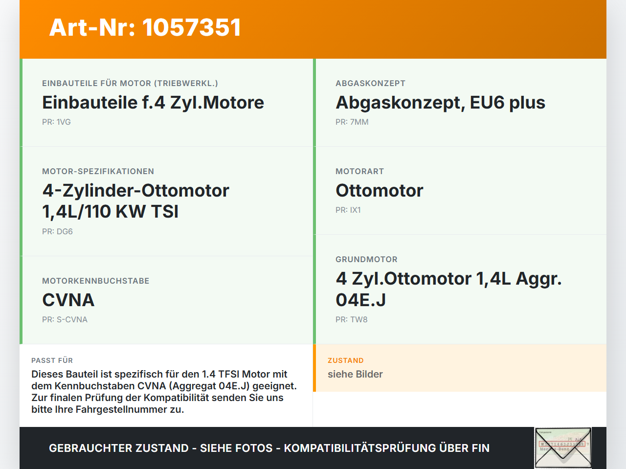 Audi A4 8W B9 15-19 TFSI 1,4 110KW CVNA Nockenwellenverstellung Verstellung für Nockenwelle Einlass Audi A4 8W B9... Vorschau 3