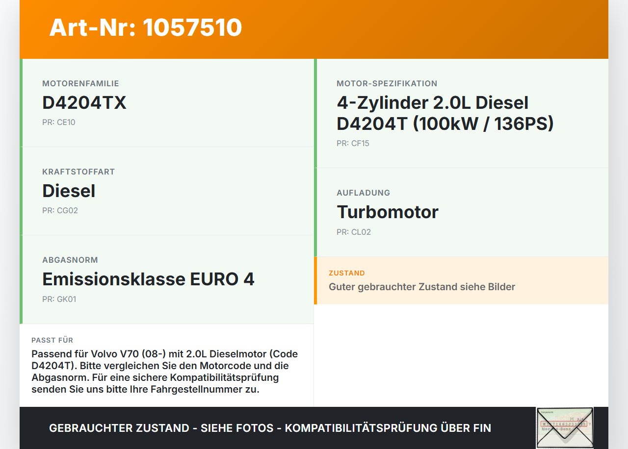 Volvo V70 135 07-13 2,0 100KW Luftmassenmesser Luftmengenmesser LMM Sensor Volvo V70 135 07-13 17.06.2010... Vorschau 3