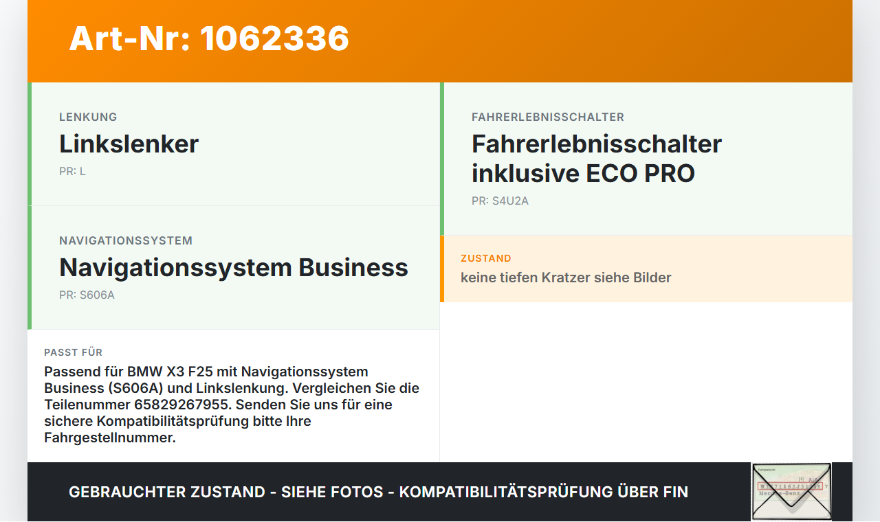BMW X3 F25 10-14 Schalter Drehregler Controller iDrive BMW X3 F25 10-14 24.01.2013 65829267955 9267955... Vorschau 3