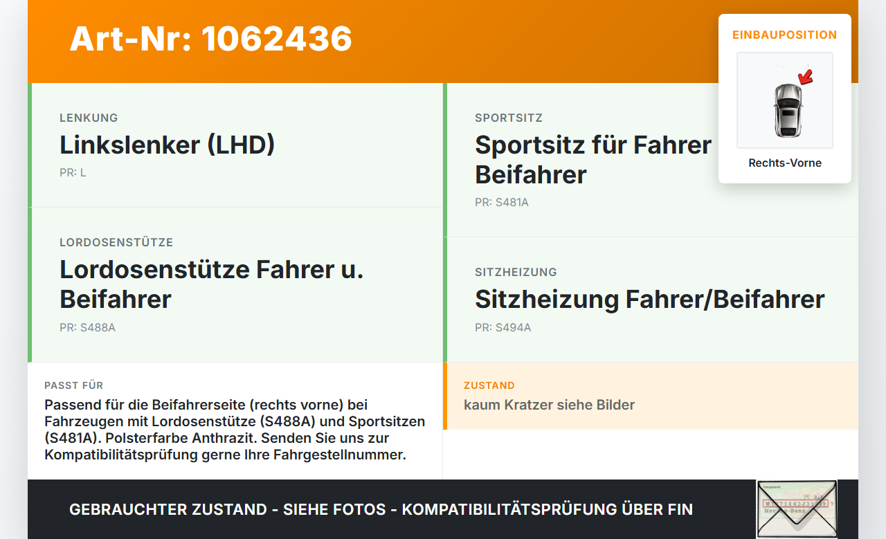 BMW X3 F25 10-14 Sitzverstellung Schalter Lordosenstütze Rechts Vorne BMW X3 F25 10-14 24.01.2013 61318360877... Vorschau 3