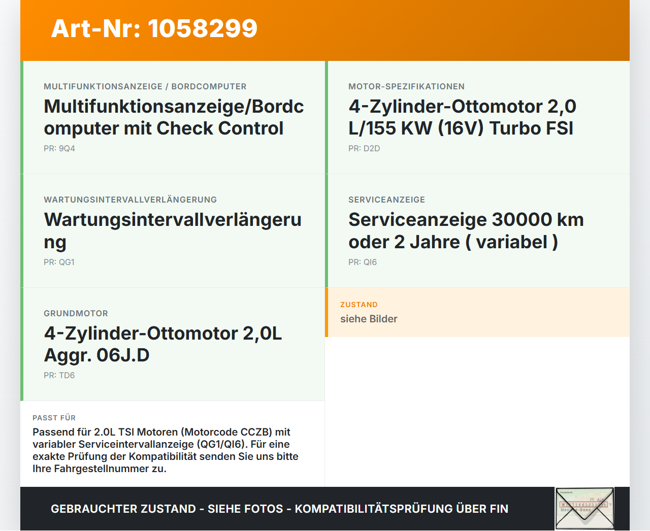 VW Tiguan 5N 11-16 2,0 155KW Sensor Ölstandssensor Ölstandgeber VW Tiguan 5N 11-16 12.12.2012 03C907660M... Vorschau 3
