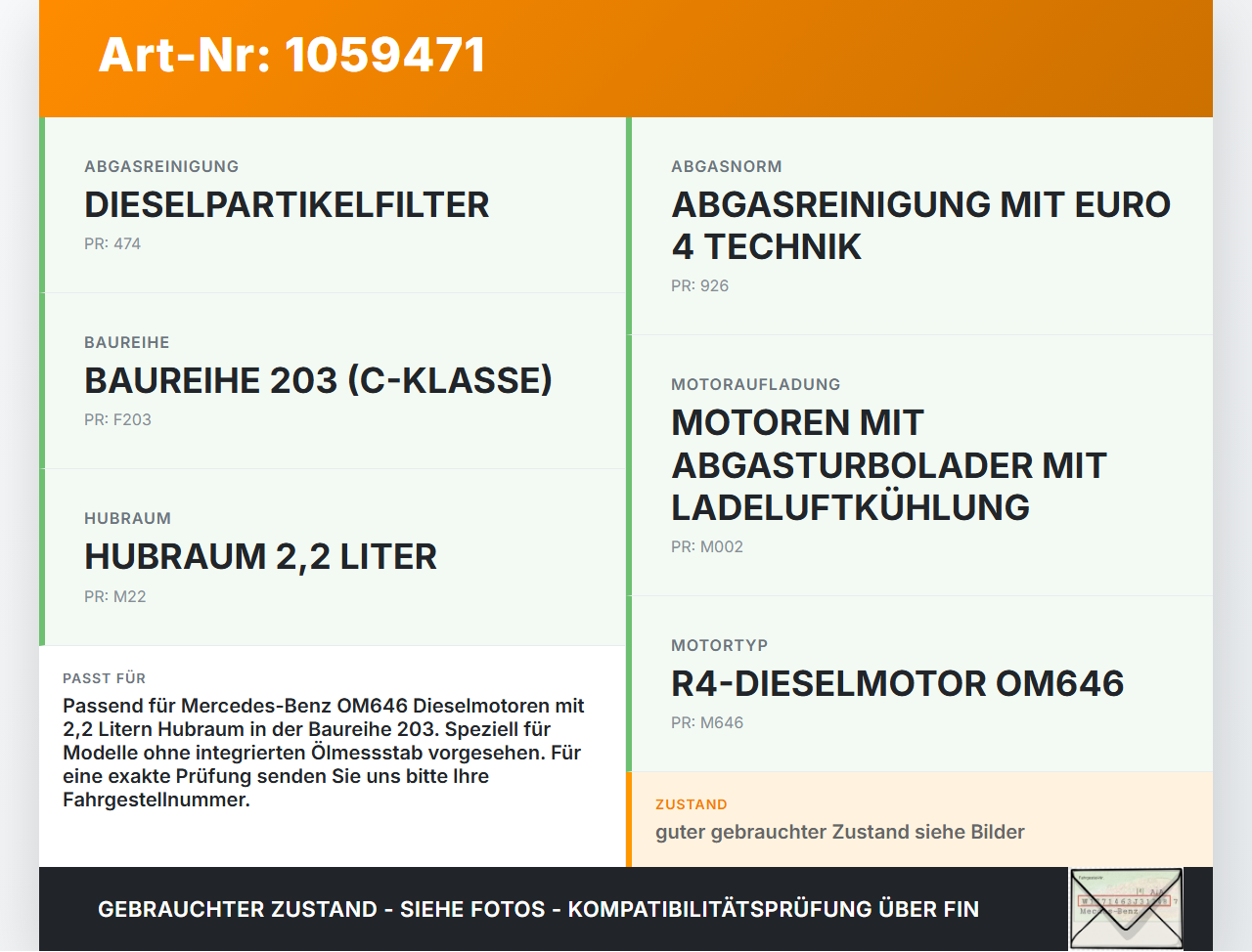 Mercedes CL203 C220 04-08 CDI 2,1 110KW 646963 Stutzen Einfüllrohr ohne Ölmessstab Öl Stab Mercedes CL203 C220... Vorschau 3