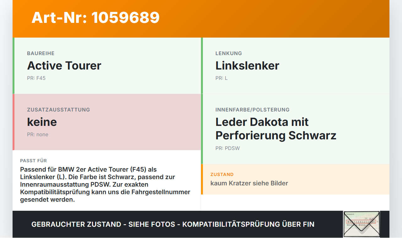 BMW 218i F45 14-18 1,5 100KW Hebel für Motorhaube Entriegelung BMW 218i F45 14-18 17.07.2017 7309606 51237309606... Vorschau 3