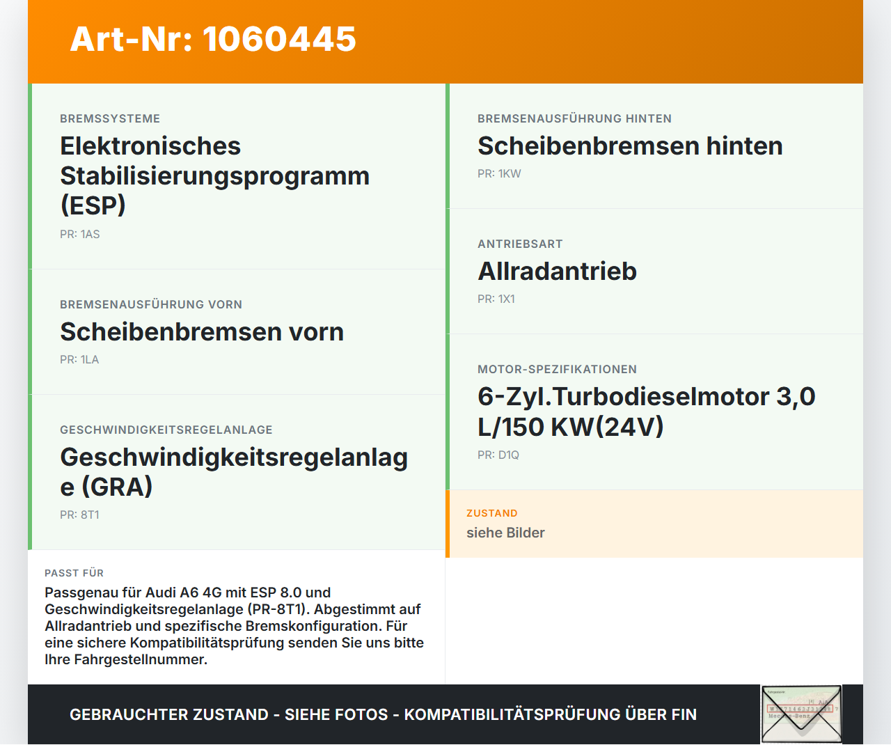 Audi A6 4G 11-14 ABS Steuergerät SG Hydraulikblock Aggregat Audi A6 4G 11-14 11.04.2012 4G0614517R 4G0614517D... Vorschau 3
