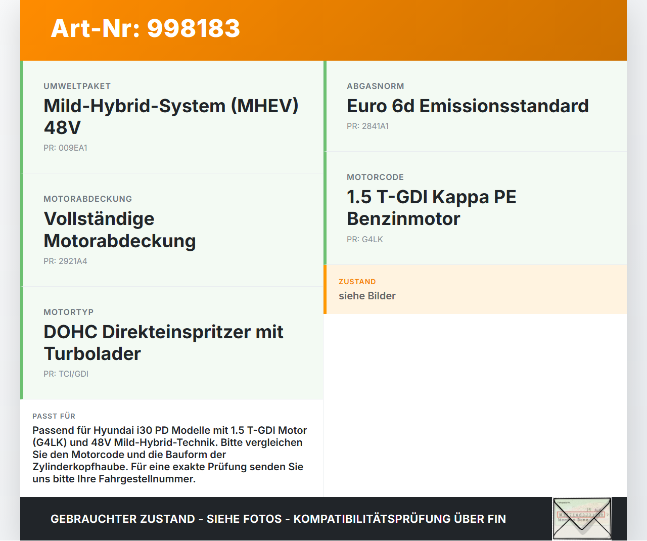 Hyundai I30 N PD 19-24 T-GDI 1,5 118KW G4LK Ventildeckel Zylinderkopfhaube Hyundai I30 N PD 19-24 10.10.2022... Vorschau 3