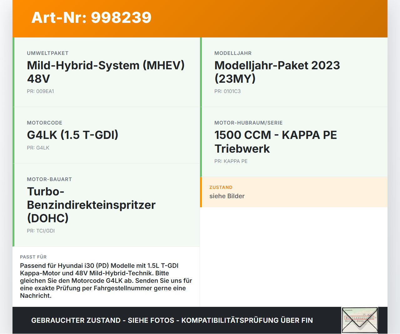Hyundai I30 N PD 19-24 T-GDI 1,5 118KW G4LK Nockenwellenverstellung Kettenrad für Nockenwelle Einlass Hyundai I30 N... Vorschau 3