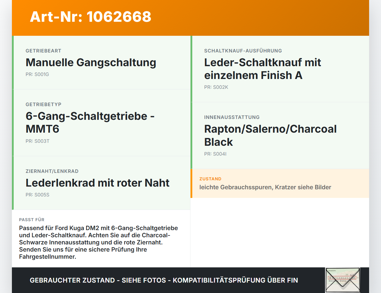 Ford Kuga DM2 16-20 Schaltsack Schaltmanschette vom Schaltknauf Ford Kuga DM2 16-20 27.12.2018 AV6R-7P002-MKE... Vorschau 3