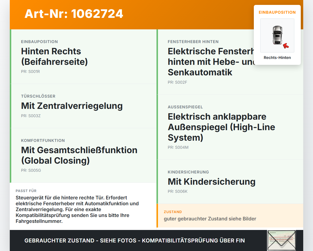 Ford Kuga DM2 16-20 Steuergerät ECU Modul Türsteuergerät Rechts Hinten Ford Kuga DM2 16-20 27.12.2018... Vorschau 3