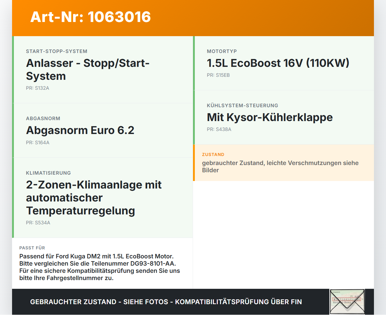 Ford Kuga DM2 16-20 1,5 110KW Ausgleichsbehälter für Kühlmittel Ford Kuga DM2 16-20 27.12.2018 GV61-8A080-AD... Vorschau 3