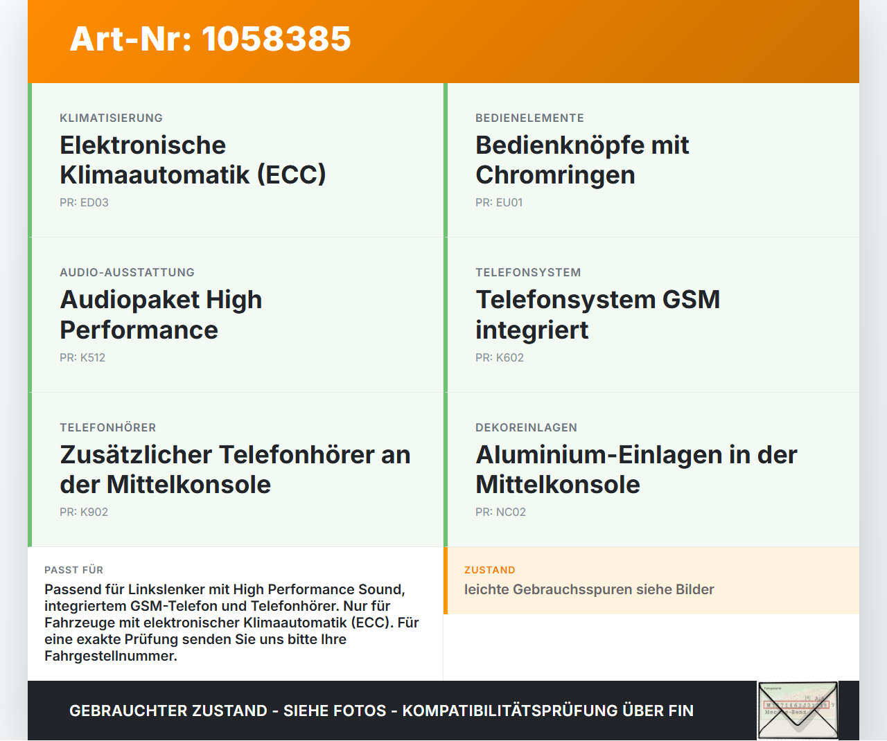 Volvo C70 542 06-09 Bedienteil Radio Klima mit Telefonhörer Volvo C70 542 06-09 01.06.2007 30732833 gebraucht Vorschau 3