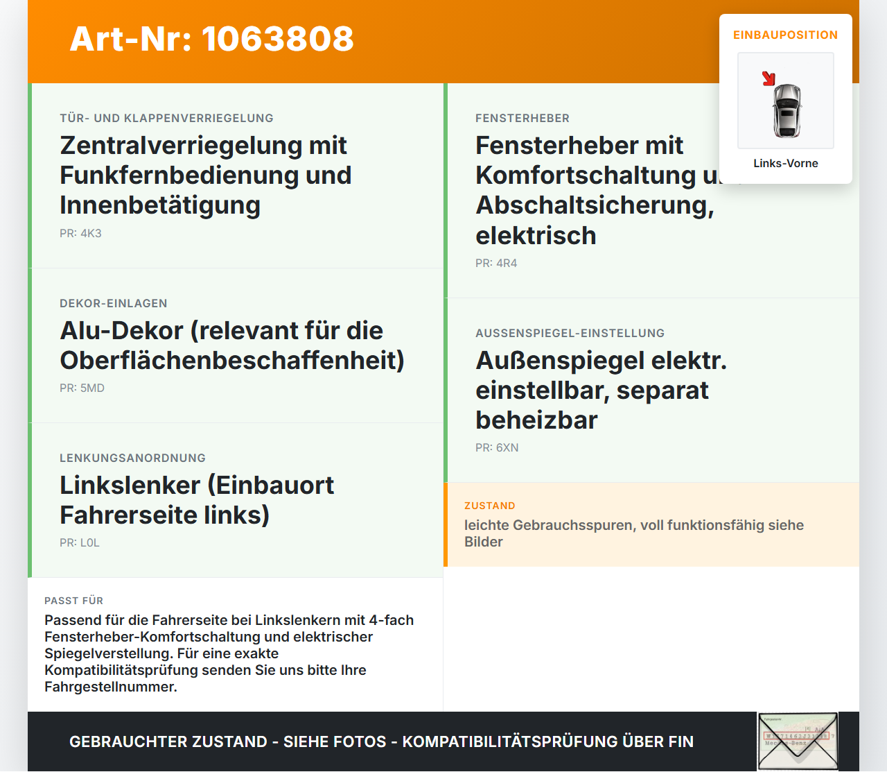 VW Touran 1T 06-10 Fensterheberschalter Schalter Links Vorne VW Touran 1T 06-10 06.08.2007 1K4959857B 1K4959857A... Vorschau 3