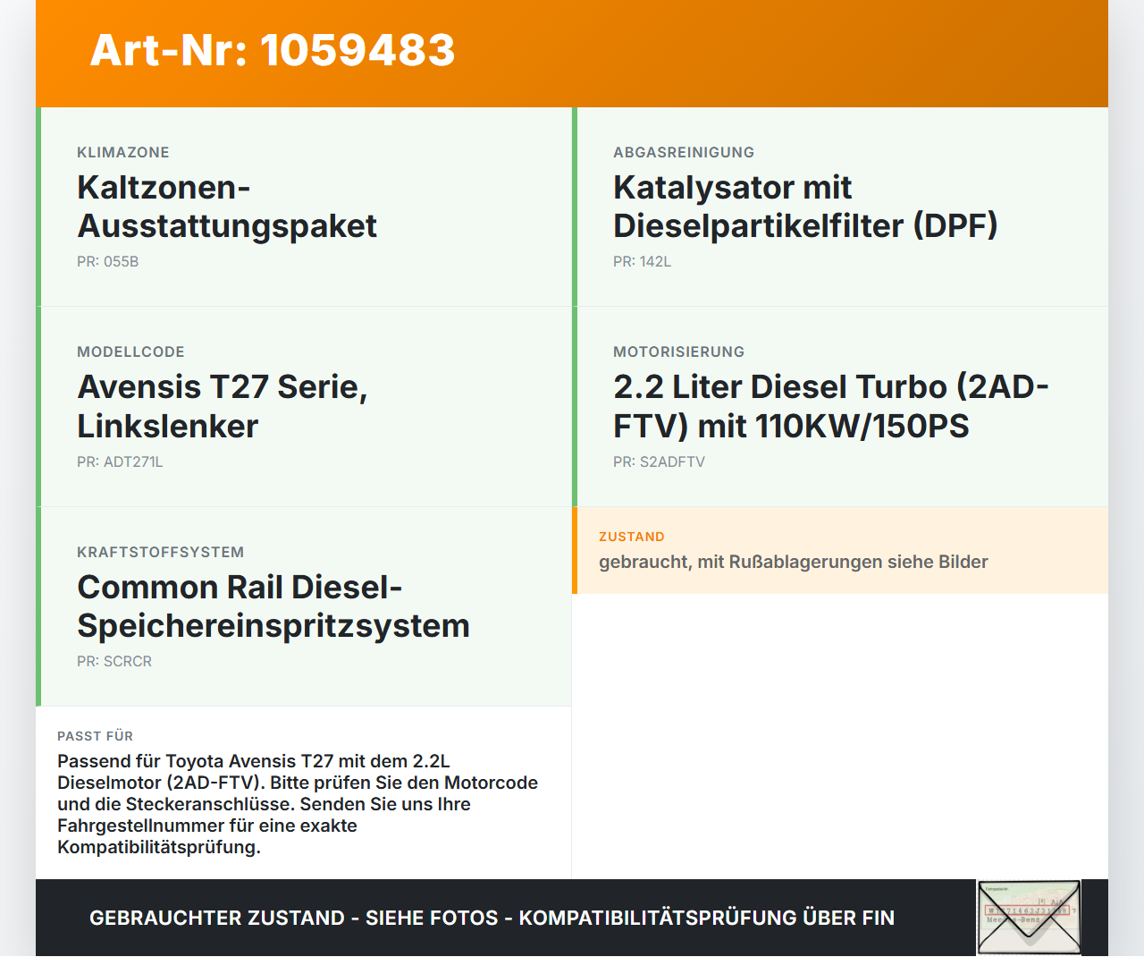Toyota Avensis T27 08-11 2,2 110KW 2ADFTV Drosselklappe Abgasrückführung Toyota Avensis T27 08-11 07.09.2011... Vorschau 3