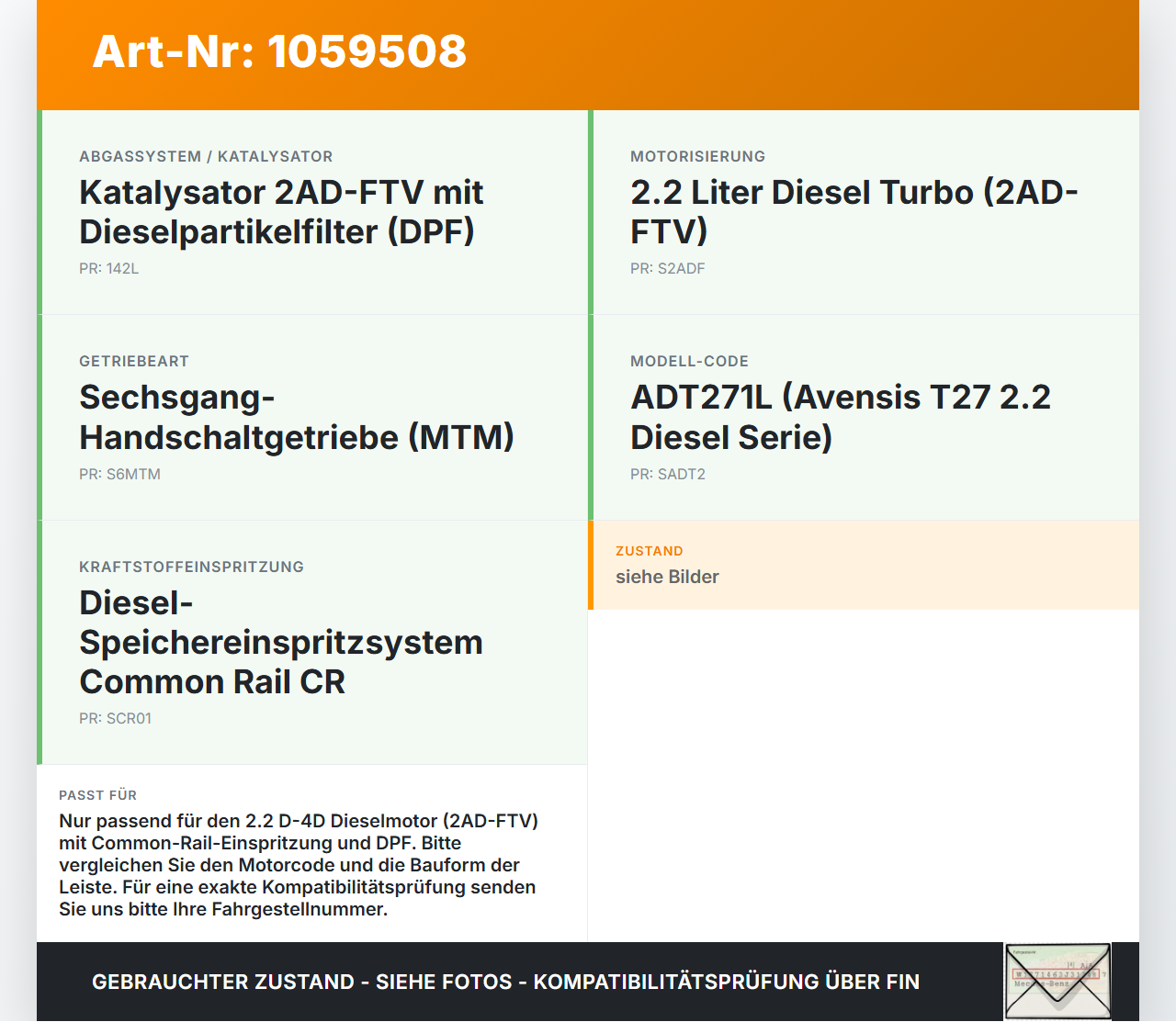 Toyota Avensis T27 08-11 2,2 110KW Einspritzleiste Düsenstock für Einspritzanlage Toyota Avensis T27 08-11... Vorschau 3
