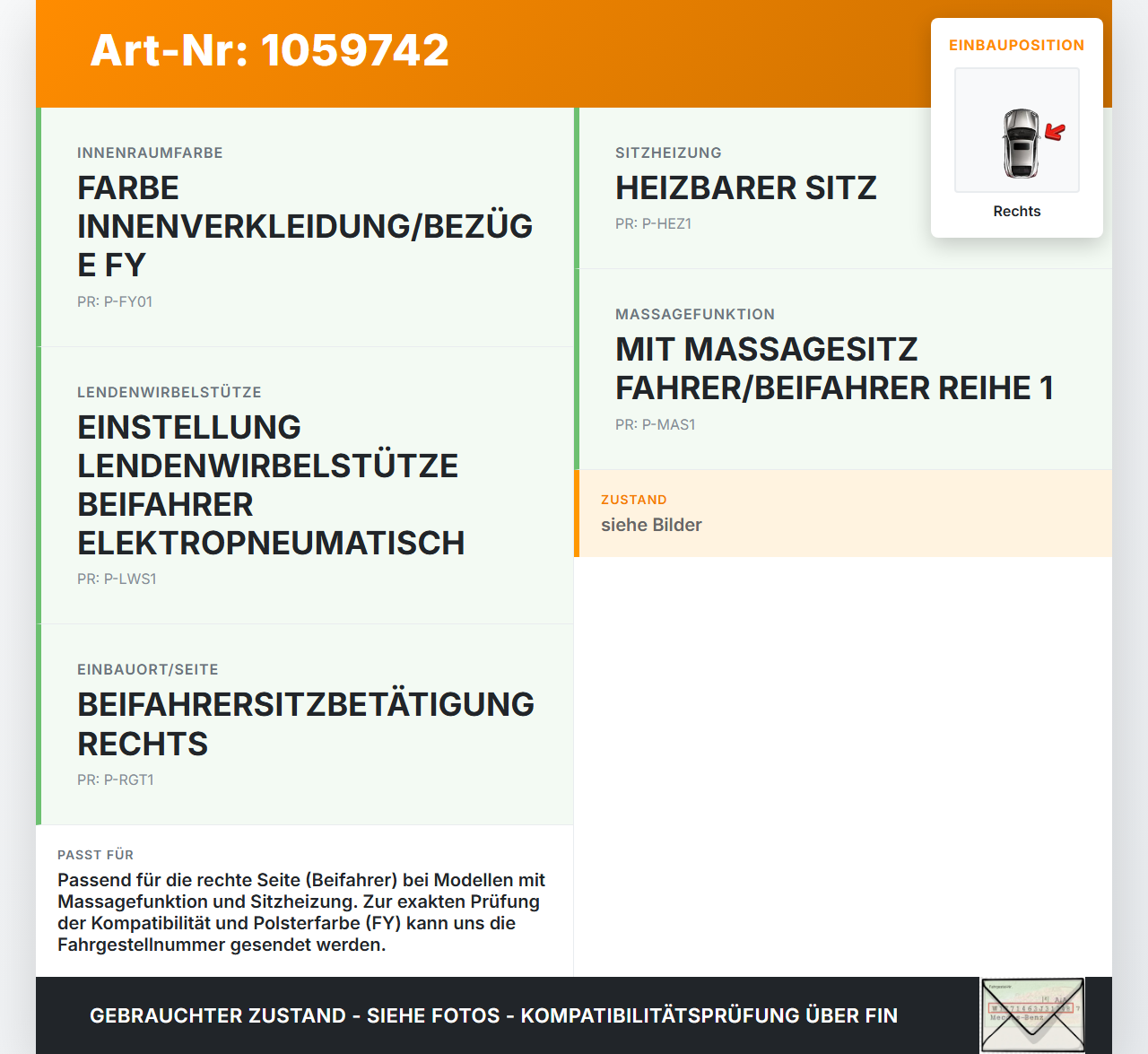 Citroen DS4 NX 11-15 Schalter Rechts für Sitz Massage Citroen DS4 NX 11-15 20.05.2011 gebraucht Vorschau 3