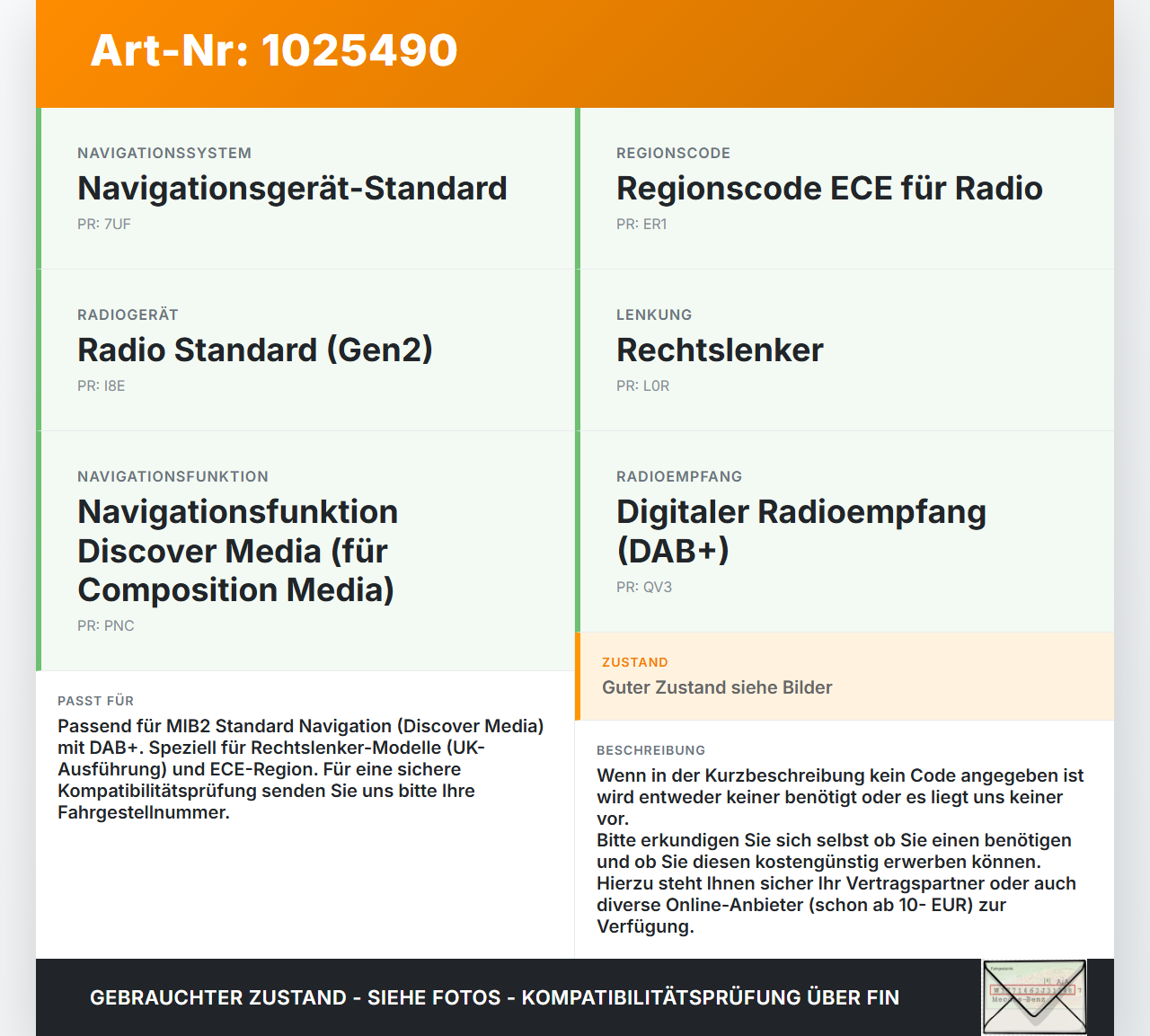 VW Passat B8 3G 14-19 Navigationssystem Navirechner Dynaudio MIB2 STD VW Passat B8 3G 14-19 20.07.2015 3Q0035874A... Vorschau 3