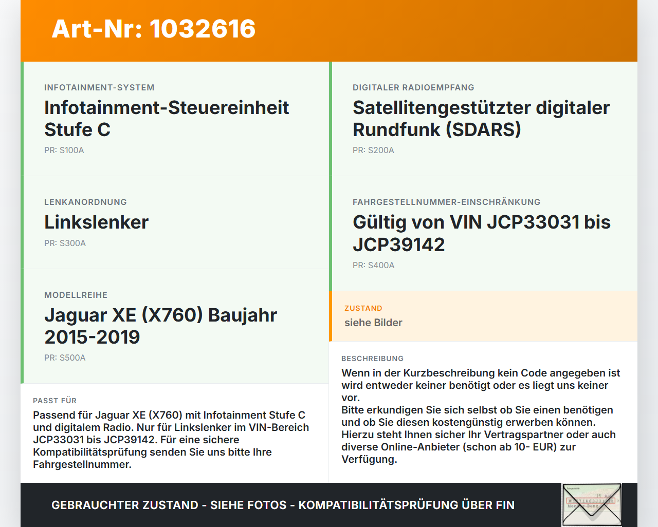 Jaguar XE X760 15-19 Navigationssystem Navi Jaguar XE X760 15-19 26.08.2018 T4A27001 HY32-18K812-BF HX63-18K812-BD... Vorschau 3