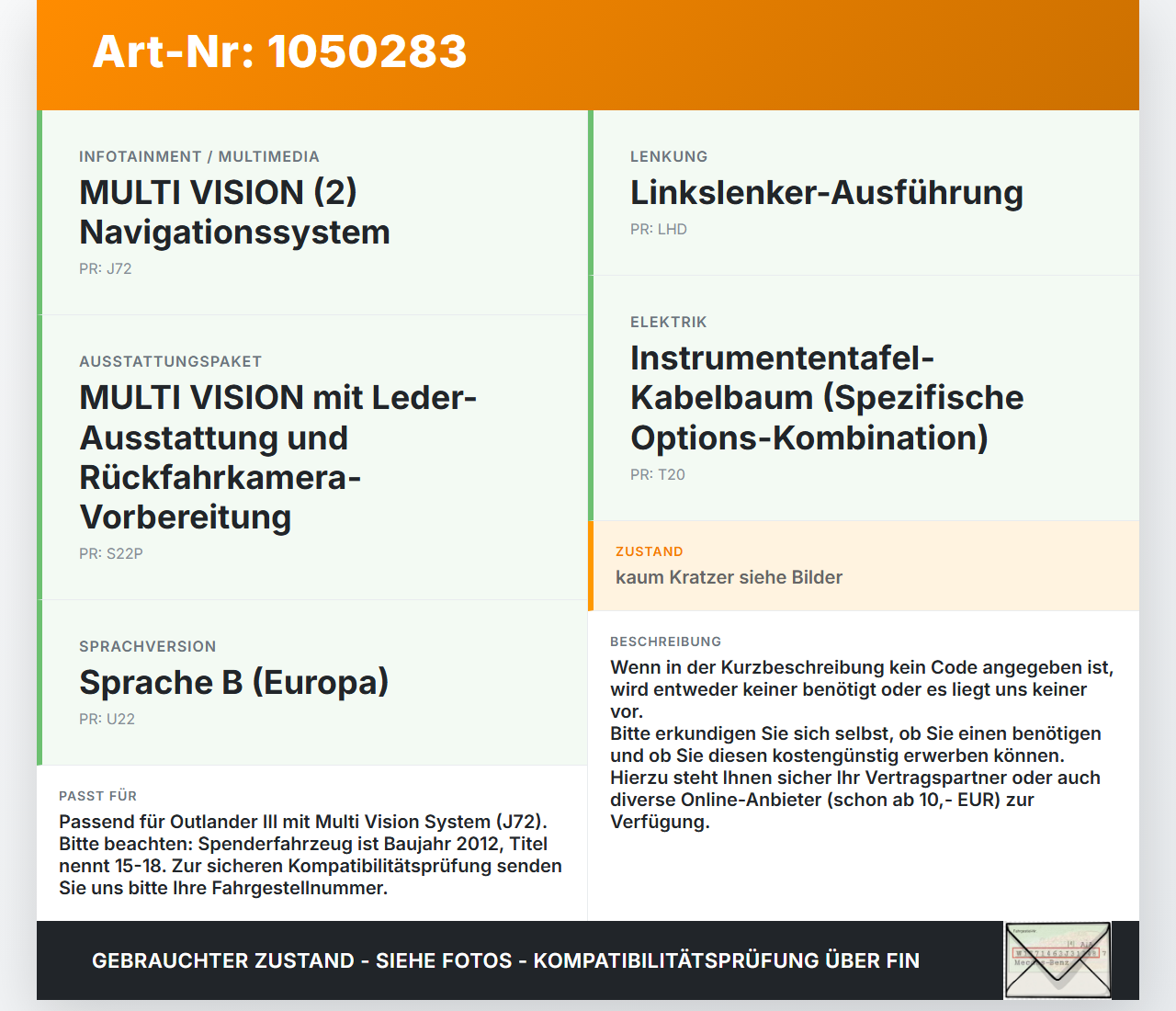 Mitsubishi Outlander III 15-18 Navigationssystem Navi Digital Media Receiver Mitsubishi Outlander III 15-18... Vorschau 3