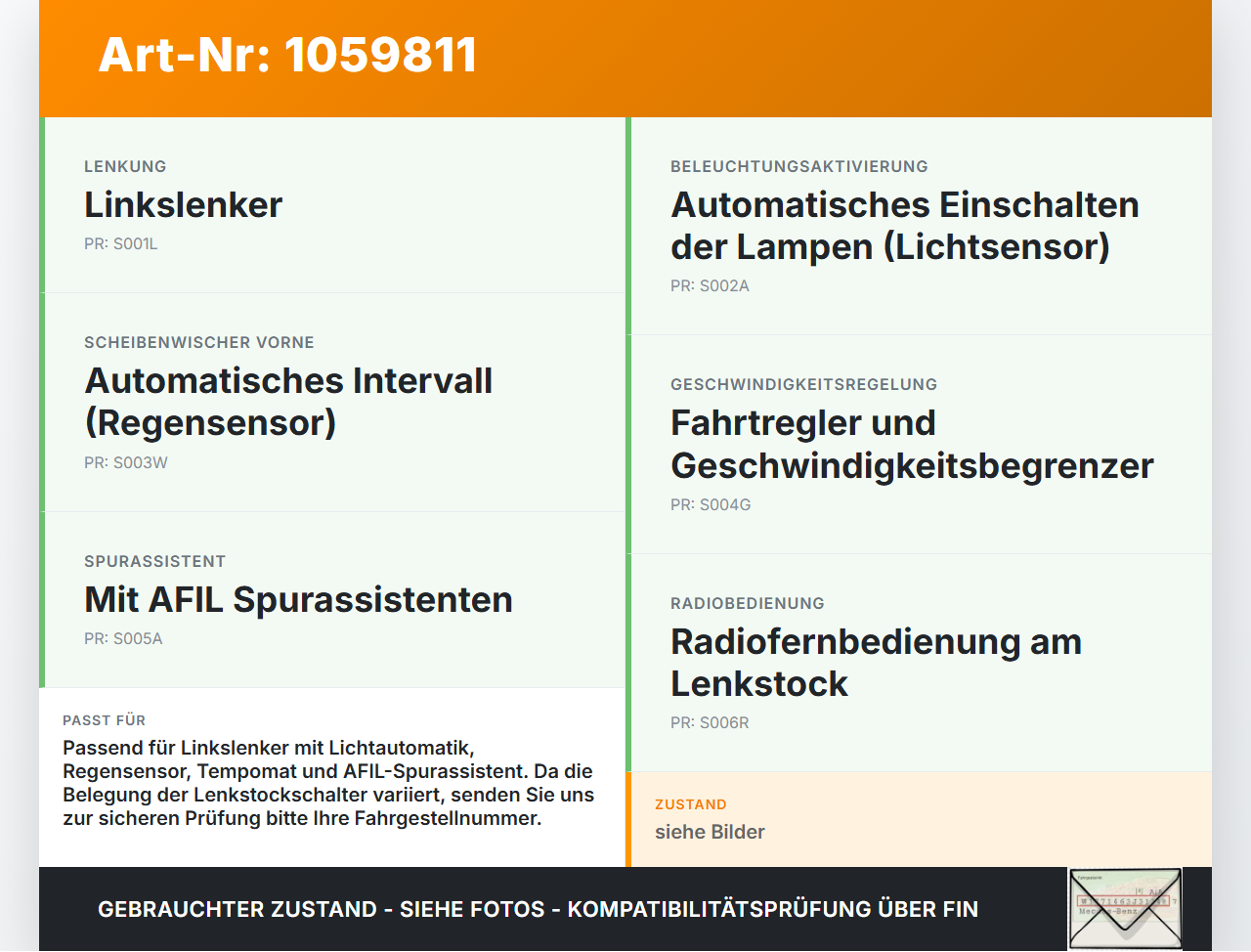 Citroen DS4 NX 11-15 Lenkstockschalter Blinker Wischer Kombischalter Citroen DS4 NX 11-15 20.05.2011 96759252XT... Vorschau 3