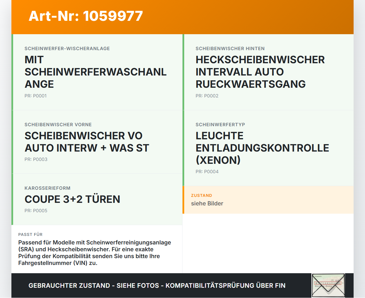 Citroen DS4 NX 11-15 Waschwasserpumpe Wischwasserpumpe Waschpumpe Vo. Citroen DS4 NX 11-15 20.05.2011 9680789680... Vorschau 3