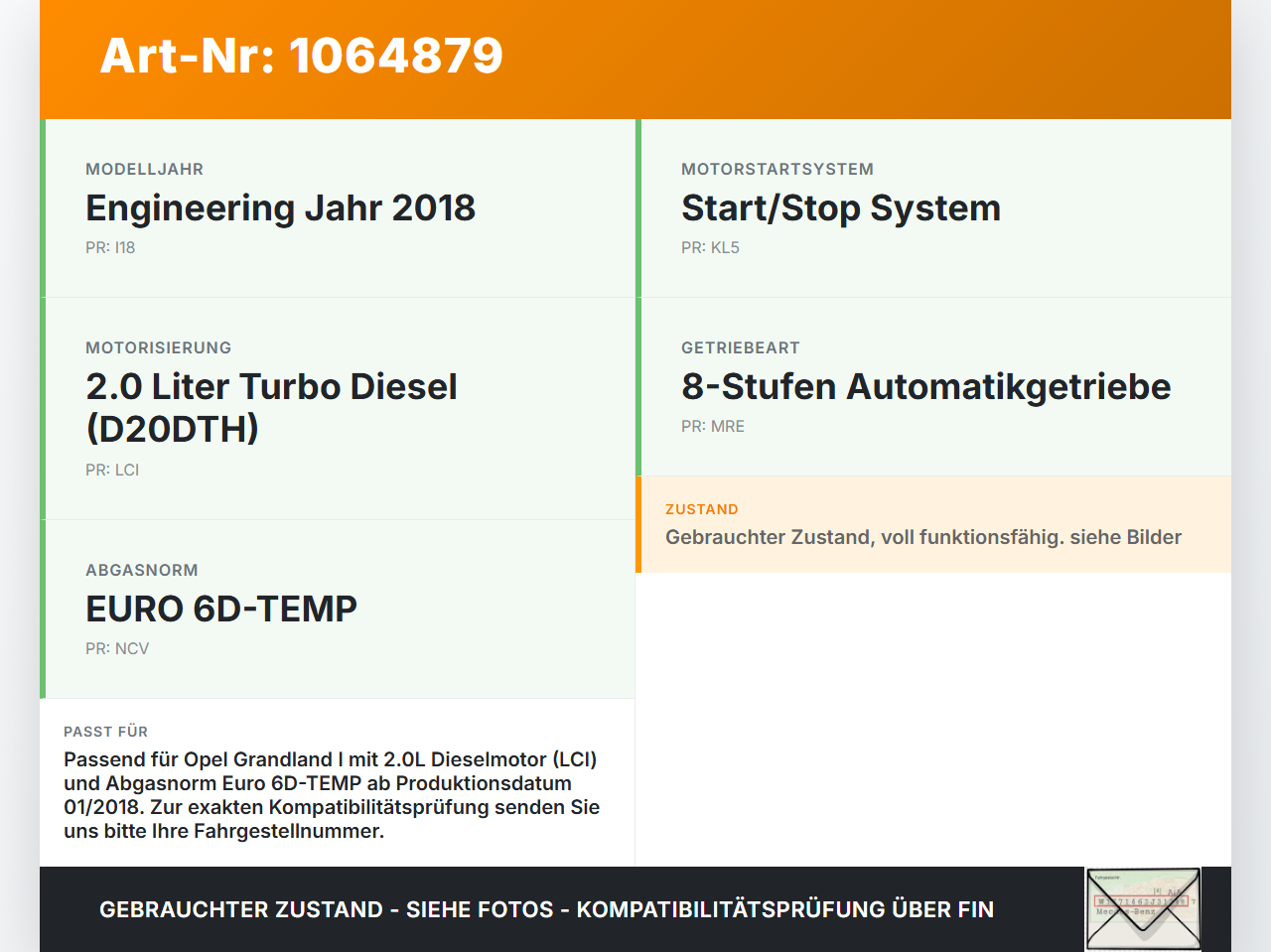 Opel Grandland I 17-21 2,0d 130KW LCI D20DTH AGR Ventil Abgasrückführventil EGR Ventil Abgasrückführung Opel... Vorschau 3