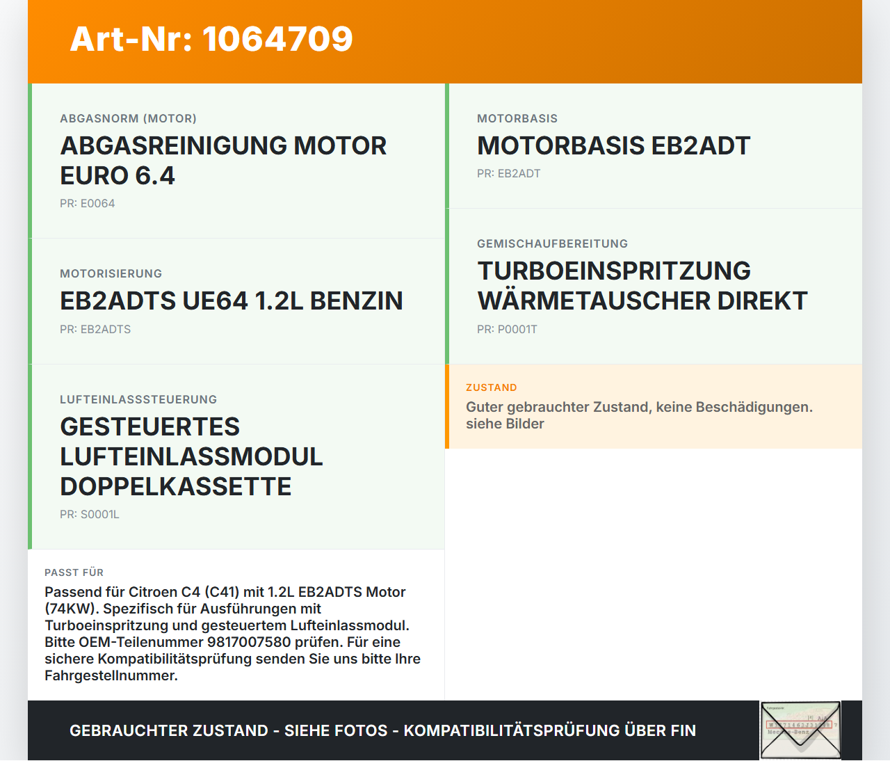 Citroen C4 III 20-24 1,2 74KW EB2ADTS Ansaugbrücke Ansaugkrümmer Citroen C4 III 20-24 26.09.2024 9842272880... Vorschau 3