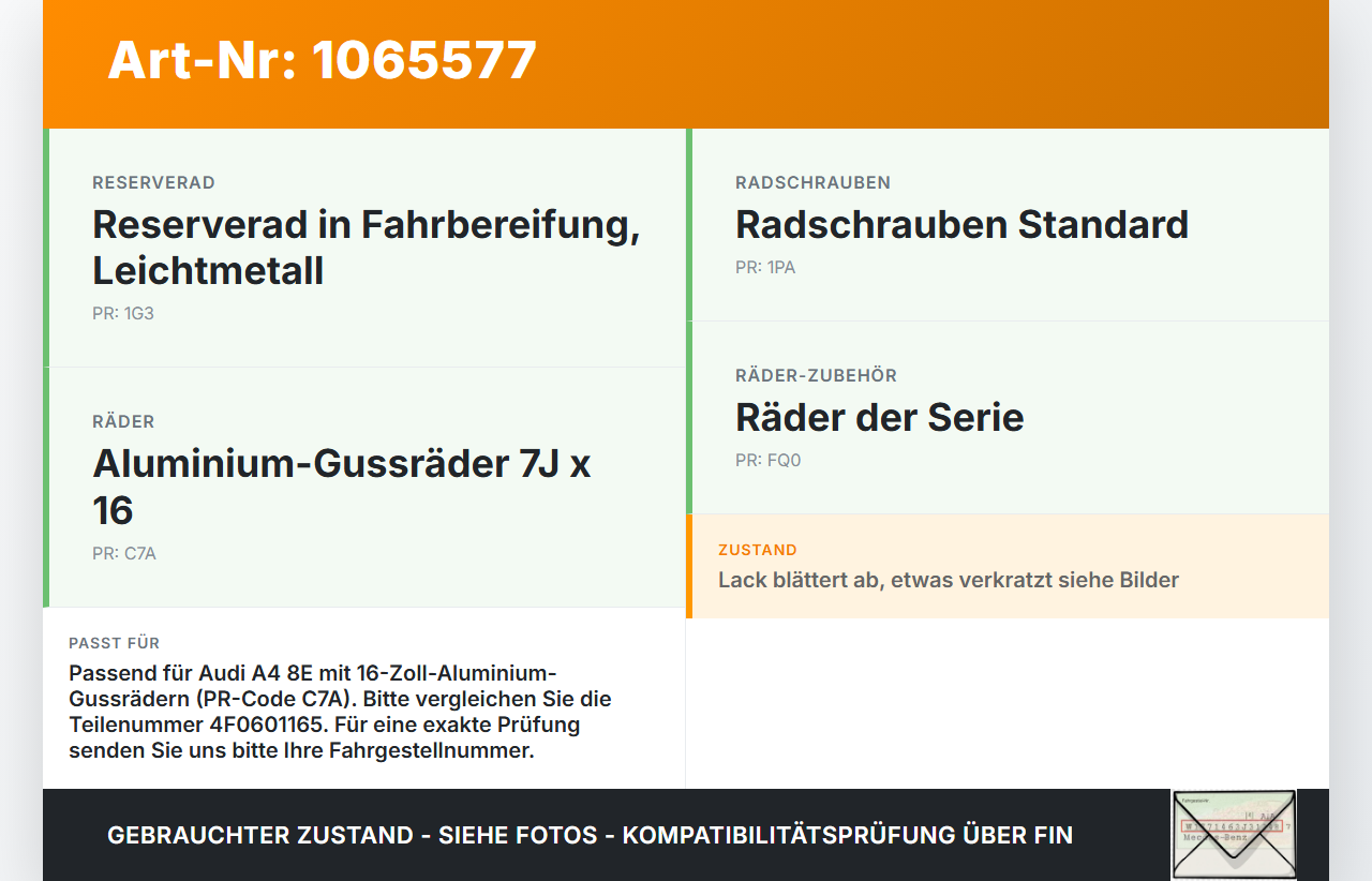 Audi A4 8E 04-08 Radnabenabdeckung Rad Nabenabdeckung Nabenblende Audi A4 8E 04-08 12.09.2005 4F0601165 gebraucht Vorschau 3