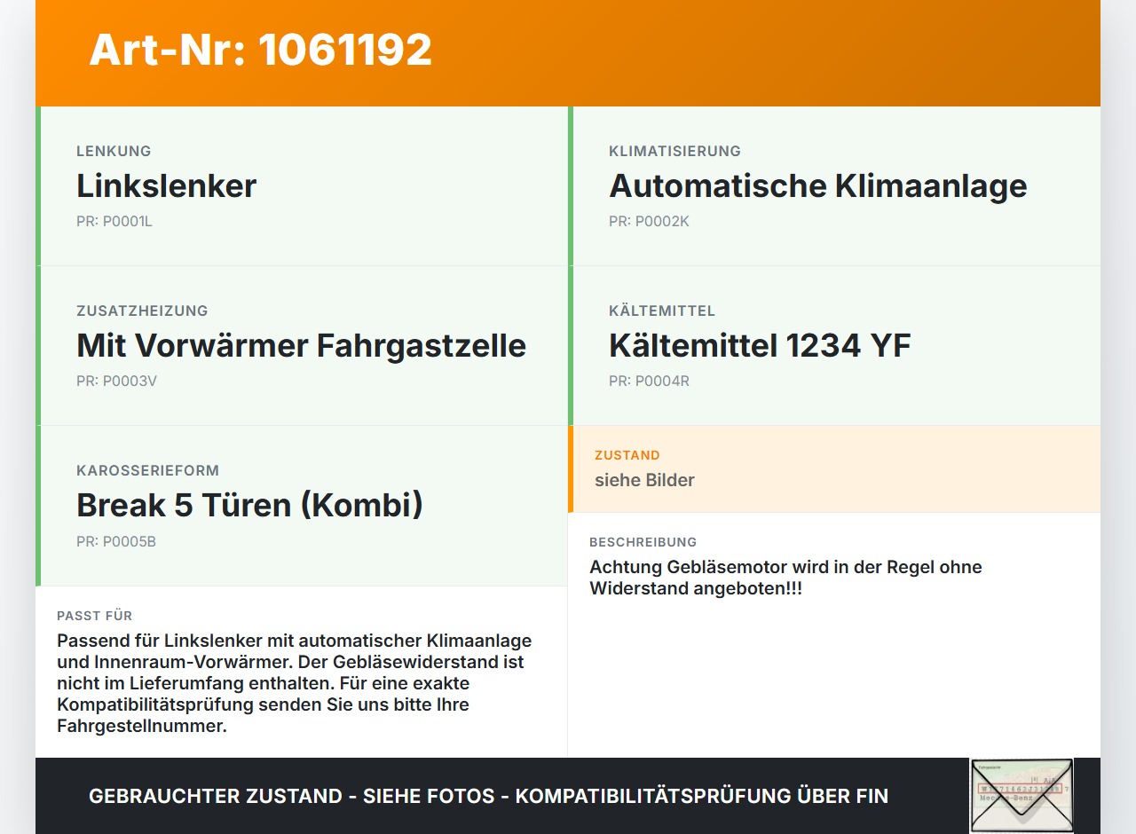 Peugeot 308 SW II 13-17 Gebläsemotor Lüftermotor Heizungsgebläse Peugeot 308 SW II 13-17 27.10.2015 DB271001... Vorschau 3