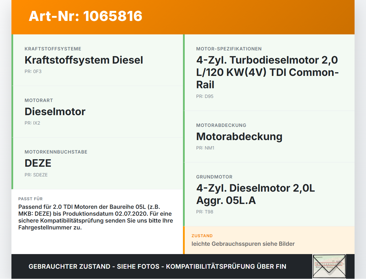 Audi A4 8W 19-24 TDI 2,0 120KW Verkleidung Abdeckung für Zahnriemen Audi A4 8W 19-24 27.01.2020 05L109107B gebraucht Vorschau 3