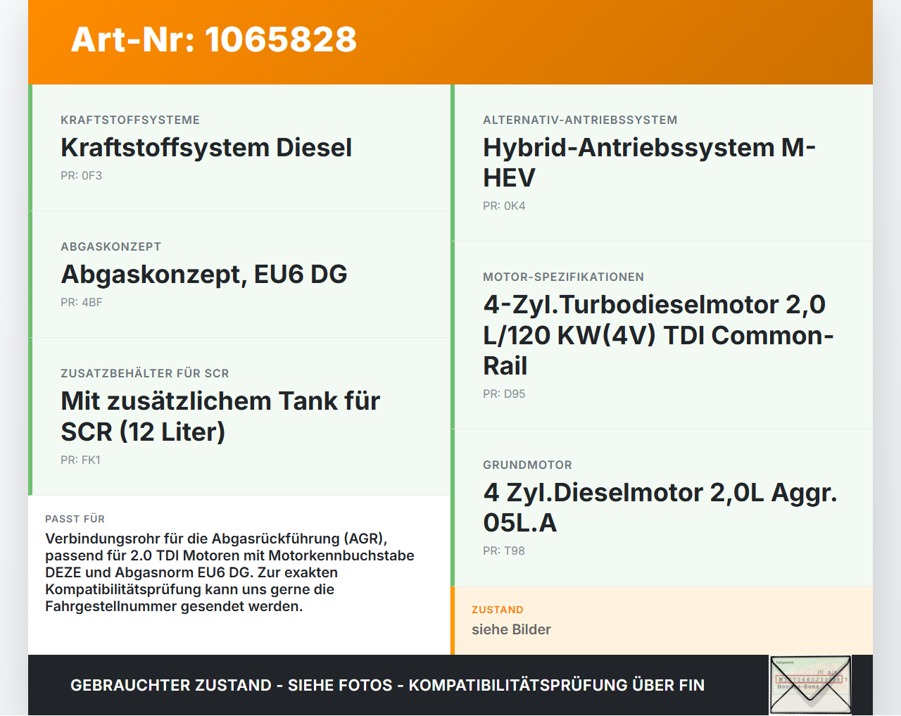 Audi A4 8W 19-24 TDI 2,0 120KW Abgasleitung AGR Rohr Leitung Audi A4 8W 19-24 27.01.2020 05L131521F gebraucht Vorschau 3